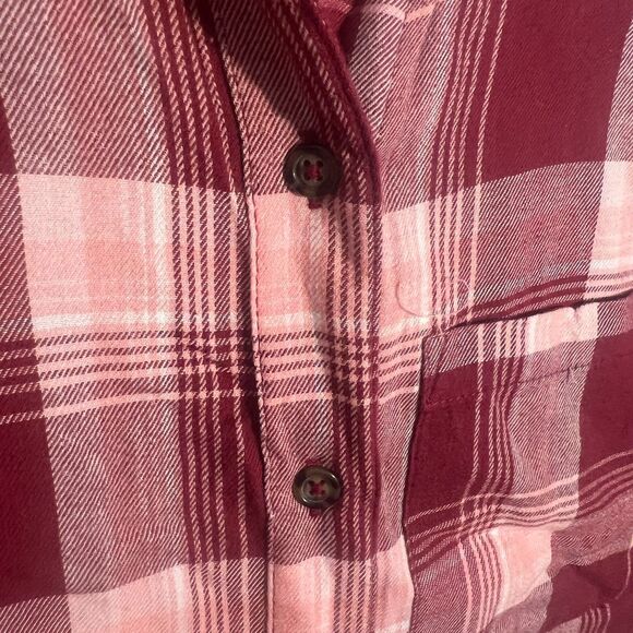 Raspberry Pink cotton blend plaid shirt from Style & Co. Sz S - Picture 5 of 8